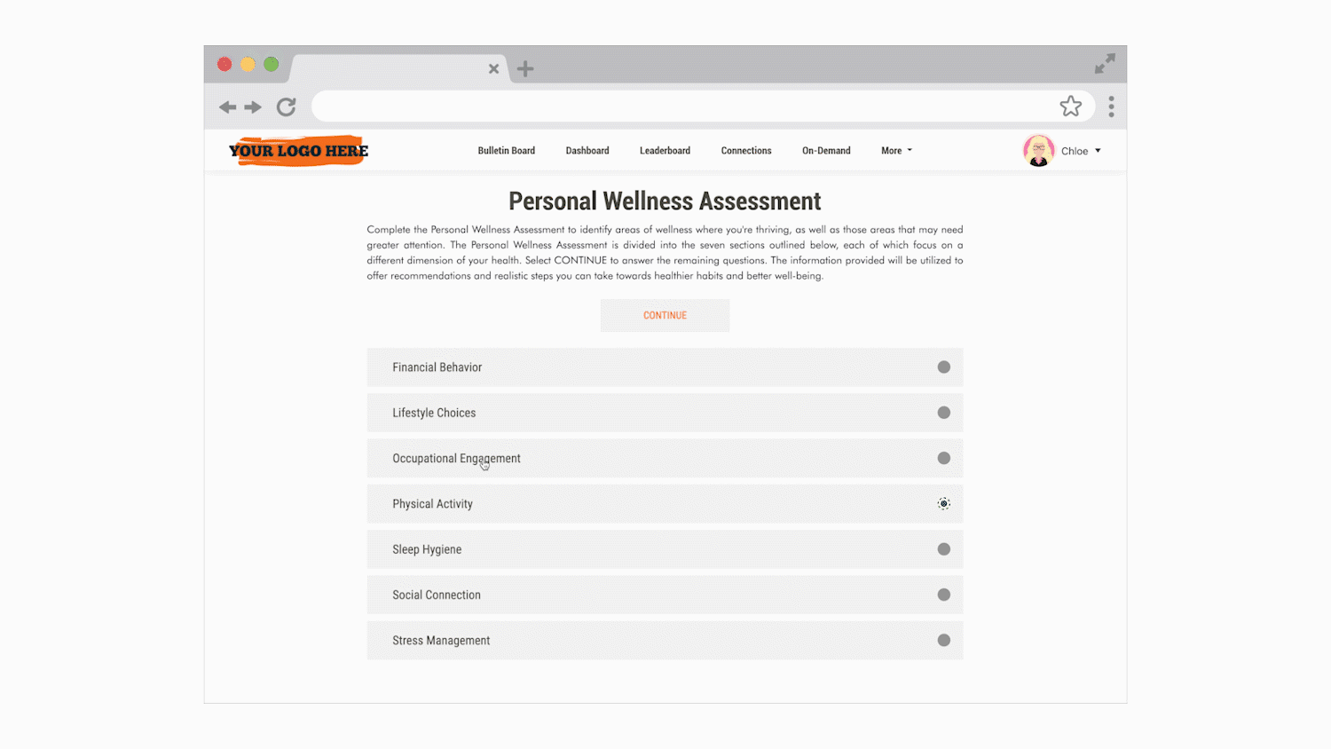 Personal Wellness Assessment