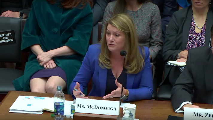 Vice President and General Manager at Fitbit Wellness, Amy McDonough testifying 