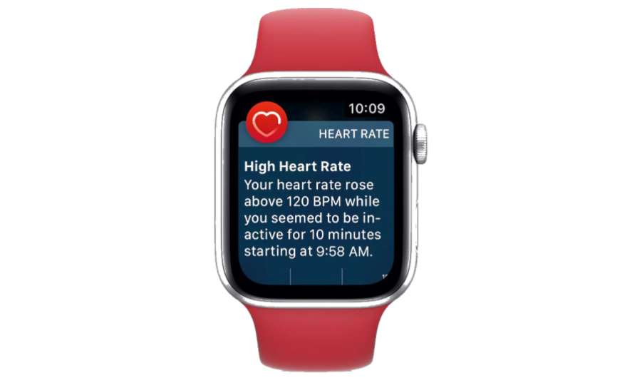 Apple Watch introduced high heart rate notifications in 2017
